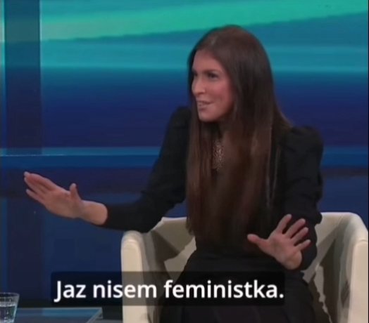 Morda pa je pravi feminizem tisto, ko ženska uživa v vseh pravicah, ki jih ima zaradi feminizma in izbere politično kariero namesto materinstva in štedilnika ter istočasno živi na račun mizoginističnih konzervativcev s performativnim oglaševanjem njihove platforme?