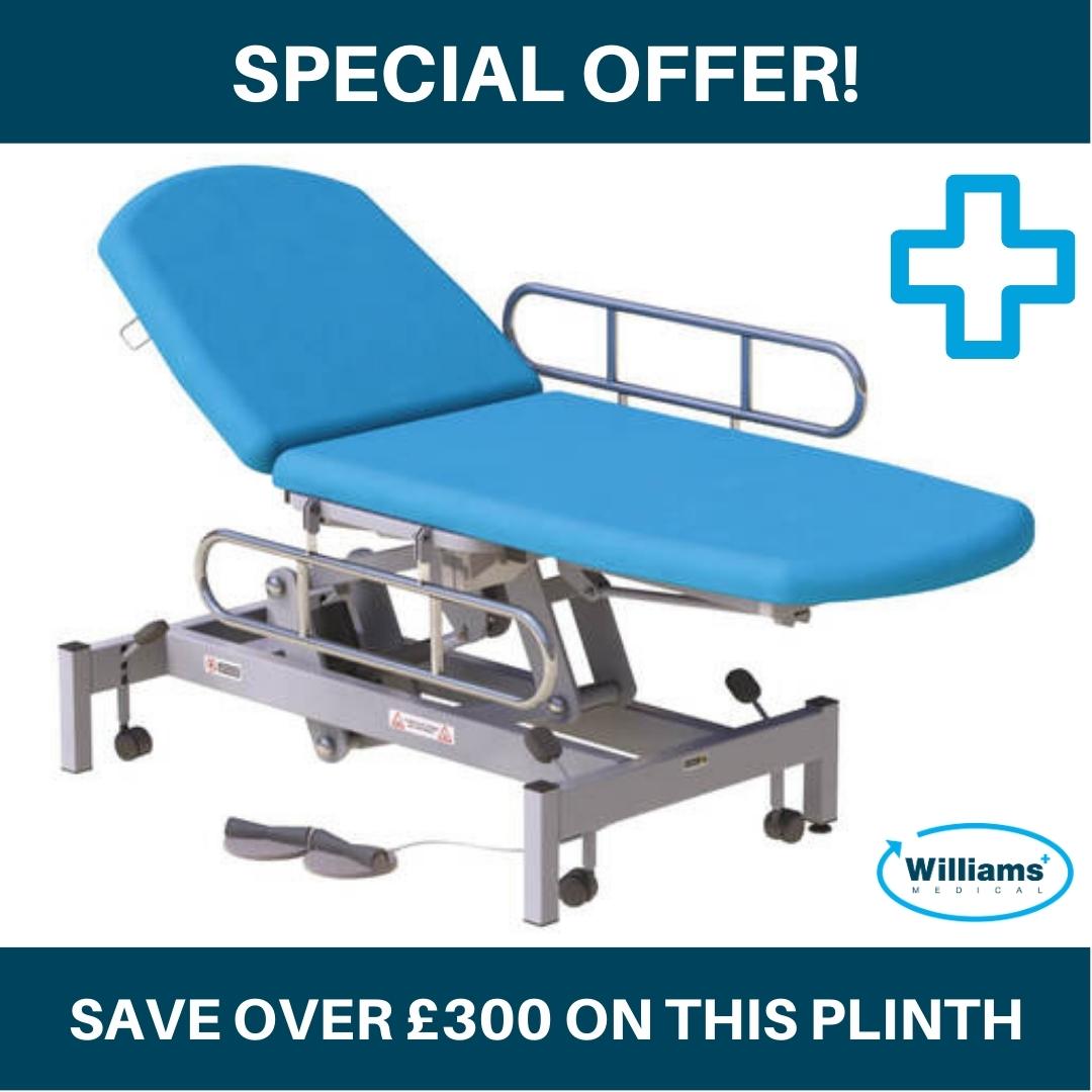 Exclusive to Williams customers!

The new #FusionEcoCouch for just £1400, down from £1736.13!
Electric height adjustment, fully upholstered head &amp; foot sections with gas assisted adjustment and an increased maximum user weight.

Click here bit.ly/3Zx4gJk for the #offer.