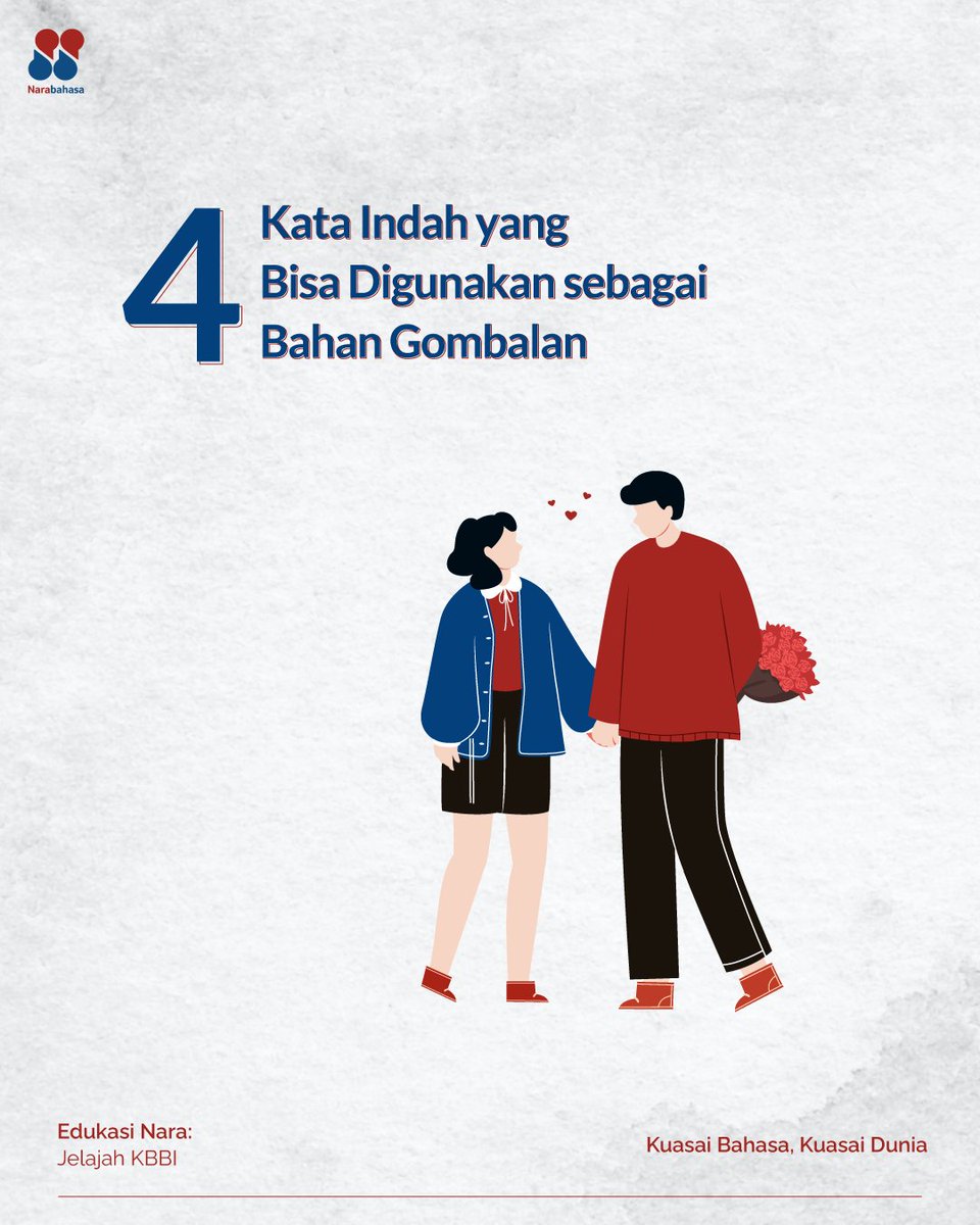 narabahasa's tweet photo. “Kamu adalah semendarasa yang tumbuh mewangi dalam hati ini,” misalnya. 😬

#jelajahkbbi #narabahasa https://t.co/ZkdeNsJgBy