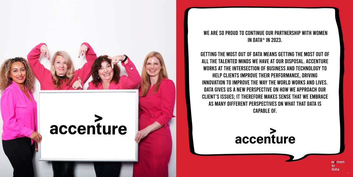 Women_In_Data's tweet photo. Speak to the brands who care... ❤️| Women in Data 2023 flagship Exhibitor @AccentureUK 

Join our waitlist to avoid missing out on future events➡️ https://t.co/4hzCwphPpH 

#WomenInData #WomanInData #WomenInTech #WomanInTech https://t.co/8R6F9ZuKYy