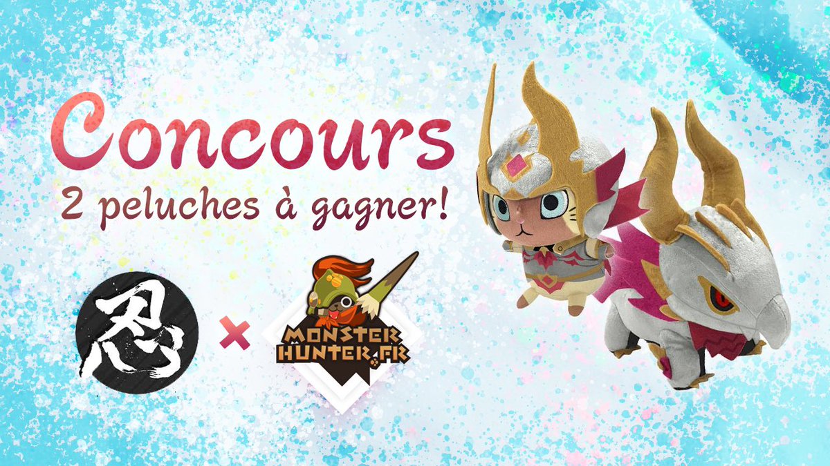 MonsterHunter.fr (@frmonsterhunter) on Twitter photo ✨🎁 #CONCOURS RT + Follow 🎁✨
En collaboration avec <a href="/Nin_Nin_Game/">The Japanese Games & Hobby import specialist 🇯🇵</a>, on vous propose de remporter 2 peluches #MonsterHunter TROP mignonnes❗️
👇Pour participer👇
🔄RT ce tweet
✅Follow <a href="/FrMonsterHunter/">MonsterHunter.fr</a> et <a href="/Nin_Nin_Game/">The Japanese Games & Hobby import specialist 🇯🇵</a>
🗓️ TAS le 15.03.2023 ✨🎁 #CONCOURS RT + Follow 🎁✨
En collaboration avec <a href="/Nin_Nin_Game/">The Japanese Games & Hobby import specialist 🇯🇵</a>, on vous propose de remporter 2 peluches #MonsterHunter TROP mignonnes❗️
👇Pour participer👇
🔄RT ce tweet
✅Follow <a href="/FrMonsterHunter/">MonsterHunter.fr</a> et <a href="/Nin_Nin_Game/">The Japanese Games & Hobby import specialist 🇯🇵</a>
🗓️ TAS le 15.03.2023