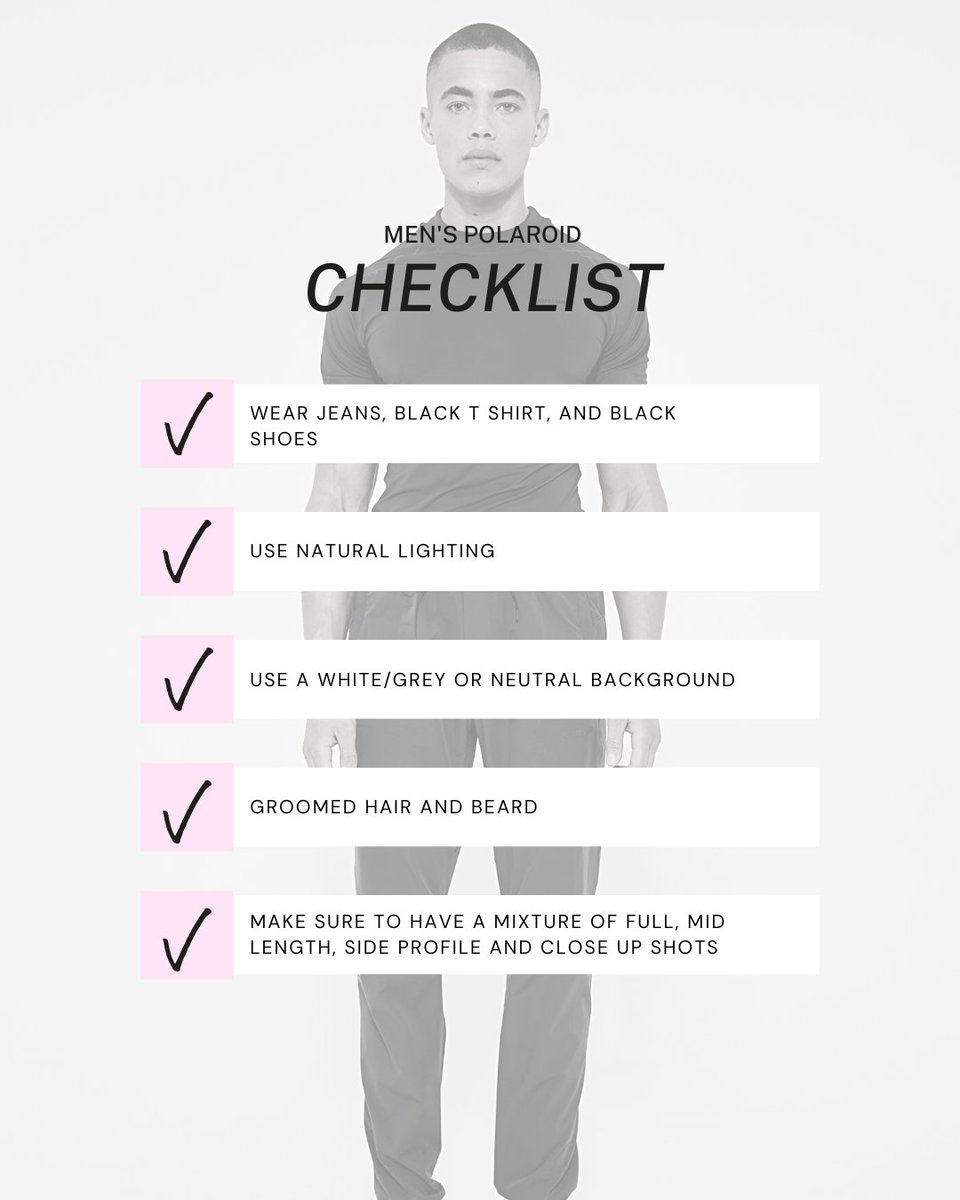 NemesisMCR's tweet image. Polaroids or Digitals are natural, unedited and unfiltered photos that every model needs. 

We&apos;ve put together 5 of our top tips for taking your polaroids the right way. 

You don&apos;t need a professional camera, a phone and some good lighting will do. 📱   💡🎞️

#modelpolaroids