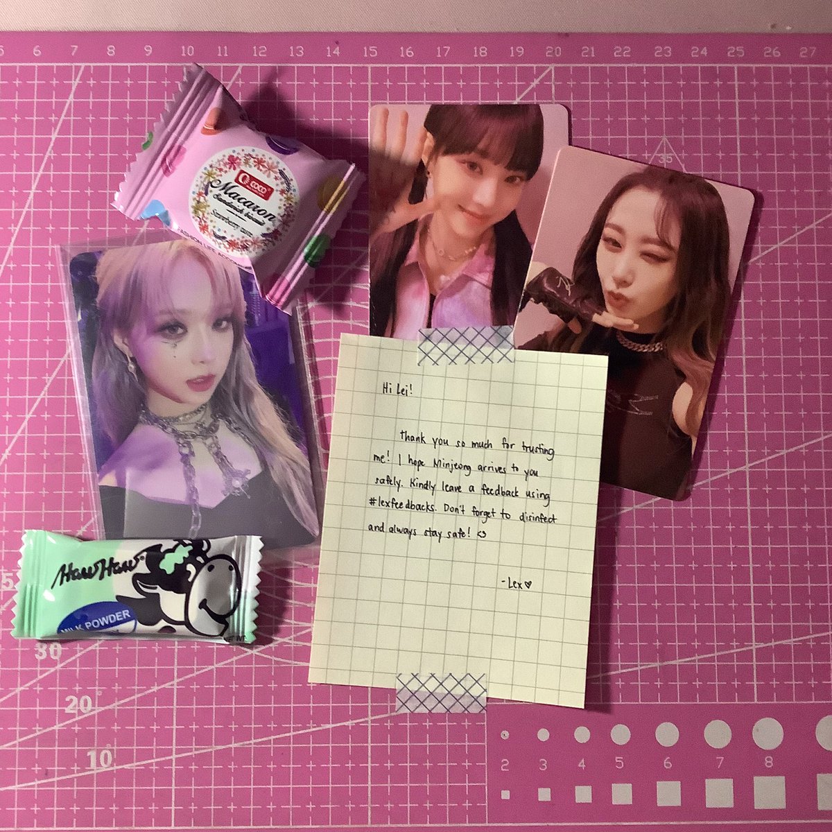 _haerinluvie's tweet photo. 💌 … @lexjiniret ! > #lexfeedbacks
Ang aking honybunchsugarplump, my loml, my totga, my prio, my asawa, my minjeong, my everything, andito ka na🥹 ‼️ THANKYOU SO MUCH NA NILAPAG MO SYA AT BINENTA SAKEN👹💥 always ako mag papasamat sayo napauwi ko sya 🛐
- #heariniecollects ✨ https://t.co/Tzm9i0QR2t