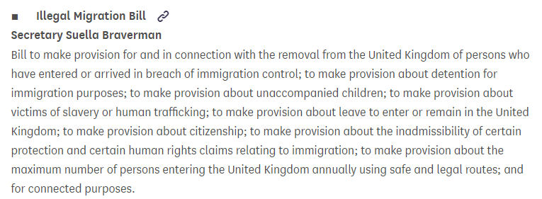 So far, the skeleton framework for proposed #IllegalMigrationBill is a clear violation of human rights:

⚠️seek to deny protection to those who travel to the UK on small boats;
⚠️promote detention as the first resort;
⚠️seek to increase detention estate;

Will be watching this 🔍