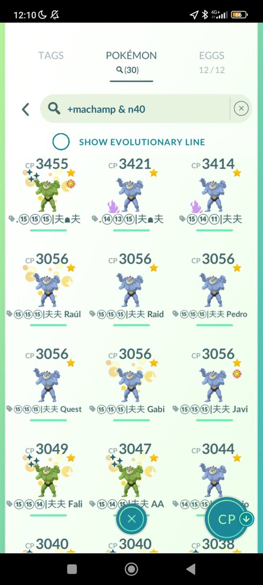 elpekenin_dev's tweet photo. @rowan8436 Took 70 luckies till the shundo, maxed all 96 and 98s in the way

Some old hundos too, shadow team and a 0% shiny machop https://t.co/usJZu3iAU9