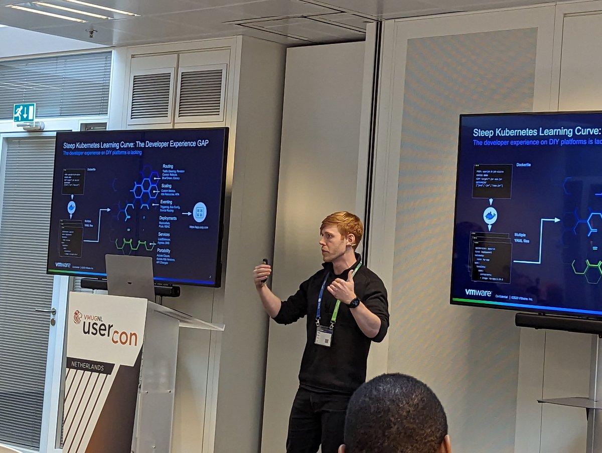 At the #vmugnl, <a href="/mylesagray/">Myles Gray</a> gives us a deep dive into #Tanzu application platform. <a href="/VMwareTanzu/">VMware Tanzu</a> #tap