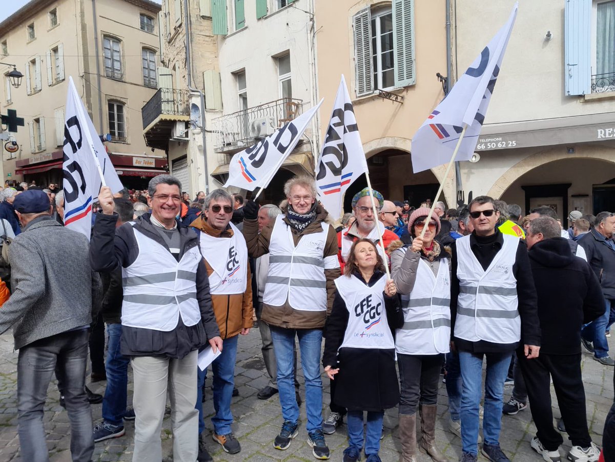 Cfecgcorano's tweet photo. À Bagnols-sur-Cèze aussi la CFE-CGC est mobilisée ! https://t.co/O7mhUiYm7i