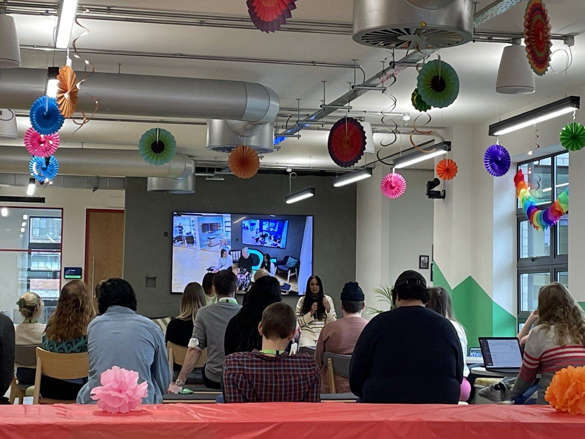 Client lead Simi Bhandal - the first time I heard the expression ‘psychological safety’ was <a href="/WeAreDrDoctor/">DrDoctor</a> , and the feeling that what’s good for one is good for all. Enjoying our #InternationalWomansDay panel with <a href="/zoepeden/">Zoe Peden</a> and Imogen our CFO.