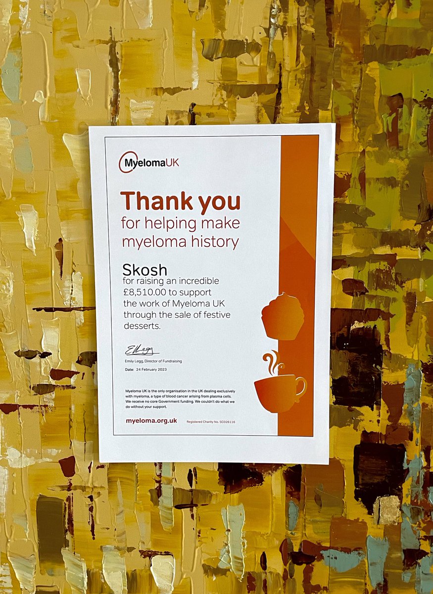 🥰

<a href="/MyelomaUK/">Myeloma UK</a> <a href="/CRUKresearch/">Science and Innovation at Cancer Research UK</a>