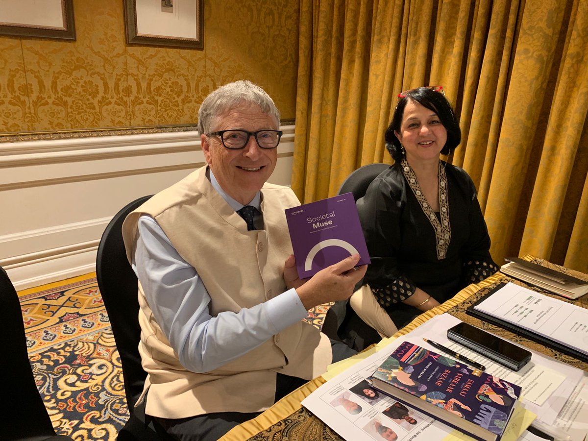 #SocietalMuse by @SocietalThinkng brings together stories of inspiring journeys towards creating exponential change. Thank you @BillGates for your encouragement. @NandanNilekani @RNP_Foundation  bit.ly/SocietalMuse