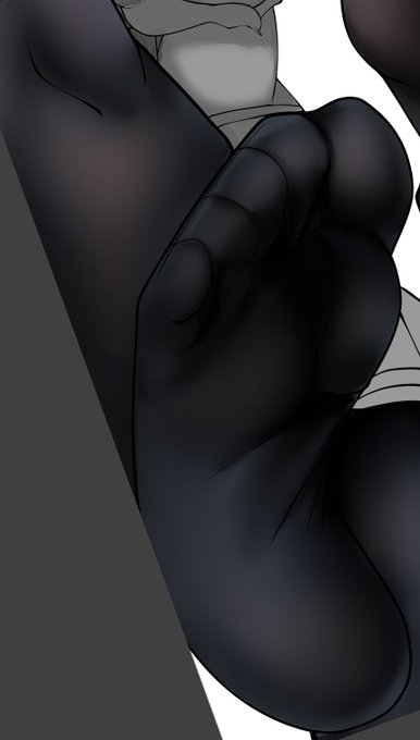 黒タイツ足裏。そのに。 