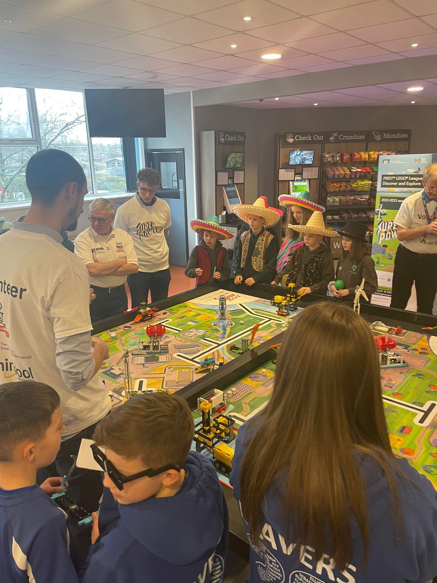 Team Abbotswood Amigos from <a href="/Abbotswood1/">Abbotswood Primary</a> are ready to rumble! Teams have secured lots of exciting match points today, thanks to some very well programmed <a href="/LEGO_Education/">LEGO Education</a> robots! <a href="/WhirlpoolUK/">Whirlpool UK</a>