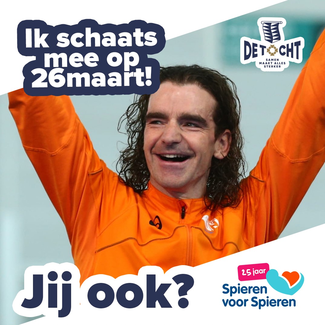 Ik schaats op 26 maart een stukje van de Elfstedentocht voor Spieren voor Spieren samen met de cast van Musical de Tocht. Doe je ook mee? Je bepaald zelf welke etappe je schaatst. Zie ik je daar?  spektakel.musicaldetocht.frl/spektakelmusic…