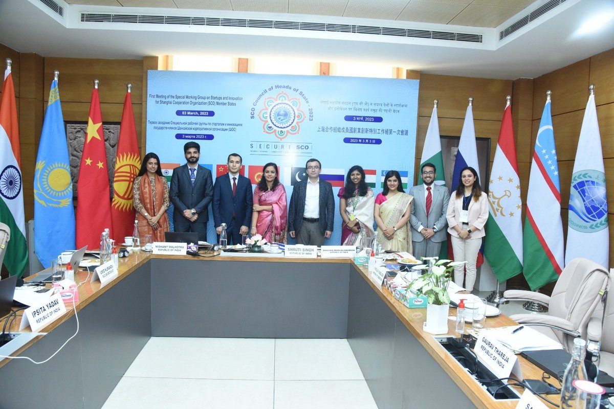 startupindia's tweet photo. Startup India Team organised the first SCO Special Working Group Meeting on Startups and Innovation. The engagement saw participation from all SCO nations and negotiations on the way forward.
#Startups #innovation #Specialworkinggroup #SCO https://t.co/6goKaUN6en