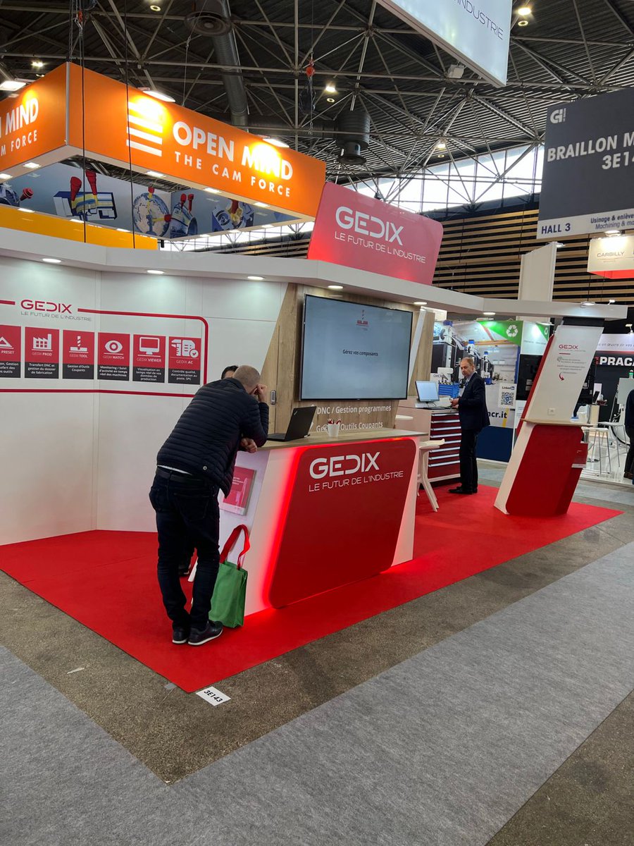 GEDIX_Software's tweet image. 1er jour sur @Salon_GI  ! Venez nous voir pour vos projets de digitalisation d’atelier ! #GEDIX #Software #GILYON23