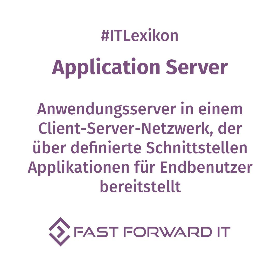 FastForwardIT2's tweet image. IT zum Snacken, Teil 6.

#itlexikon #itwissen #applicationserver #developer #ffit #fastforwardit #keepITfast  #programming