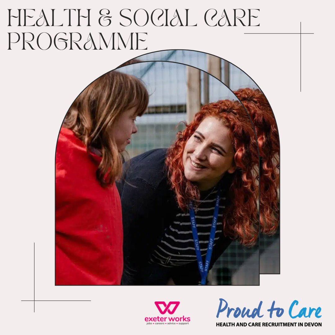 Exeter Works (@exeter_works) on Twitter photo Want a role in health and social care, but can't afford the training?
With <a href="/ProudtoCare/">Proud to Care - Health & Care Recruitment in Devon</a> you can sign up to a variety of flexible and free training courses to help you make strides in the sector.
🔗proudtocaredevon.org.uk/training-and-e…
#ExeterWorks #ExeterWorksTogether #Jobs #Health Want a role in health and social care, but can't afford the training?
With <a href="/ProudtoCare/">Proud to Care - Health & Care Recruitment in Devon</a> you can sign up to a variety of flexible and free training courses to help you make strides in the sector.
🔗proudtocaredevon.org.uk/training-and-e…
#ExeterWorks #ExeterWorksTogether #Jobs #Health