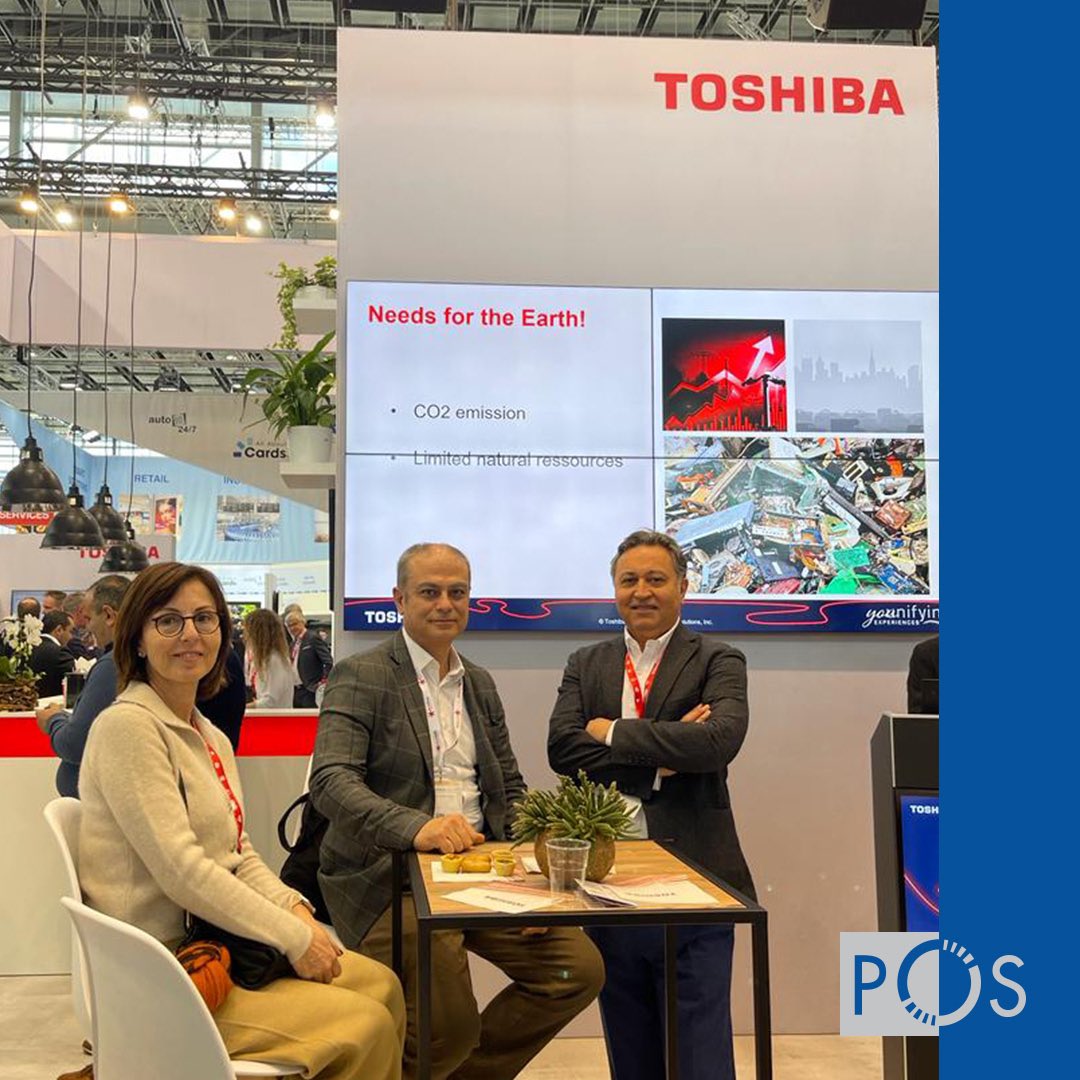 posperakende's tweet photo. Dünyanın en büyük perakende fuarı EuroShop 2023’e Toshiba ile birlikte katıldık. Etkinlikte bizi ziyaret eden katılımcılarımızla değerli görüşmeler gerçekleştirdik. #YOUnifyingExperiences kapsamında gösterilen ürün ve hizmetler hakkında bilgi için: https://t.co/9h8IfDukOa https://t.co/a1NBHUdywX