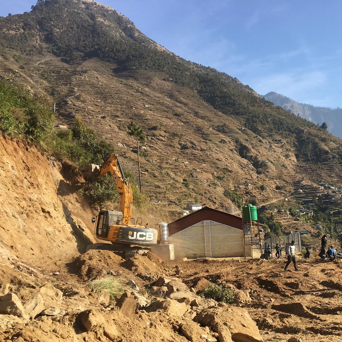 In just three months, this school has gone from the groundwork preparations to second-storey construction. 
Great progress from the PTN team at Shree Surya Devi school in the #Gorkha district of #Nepal 🇳🇵
Kindly funded by @NaturfreundeInt  🙏
