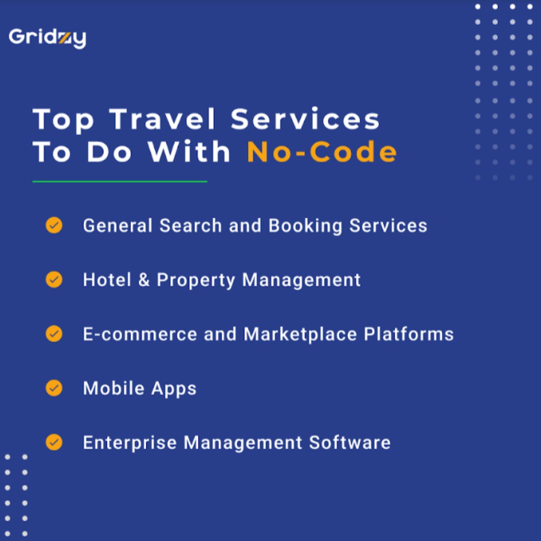 Are you looking to streamline your travel services without the need for coding? 
Look no further! 
Our top no-code travel services will help you create seamless and efficient travel experiences for your customers.  
#NoCode #TravelServices #EfficientTravel #SeamlessExperience