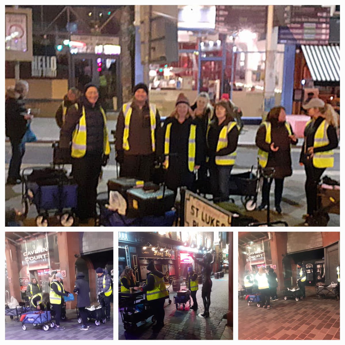 Cold one last night, but another Monday done by our fab team👏🏼

Thanks to Chris &amp; Jenny for the hot food, and to Nic &amp; Gill for the butties💜

And thanks to those who have donated, or messaged to donate, warm clothes. Still working through these, but thank you👍🏼