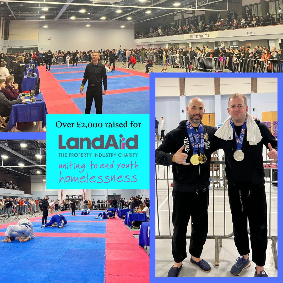 GrangerReis's tweet photo. Congrats to Ed and Sam from our #RealEstate team in the Bristol Open @ibjjf on Sunday - raising an incredible £2115 for @landaid.
As beginners to the sport, receiving a gold &amp; silver medal respectively was truly amazing 🥇🥈 https://t.co/sygUQGwd2V