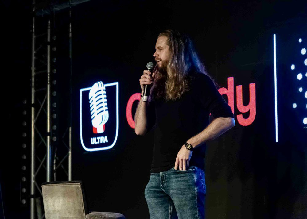 tbmlaughs's tweet photo. Finally sharing photos from my @UltraComedyUK experience back in December. Met an amazing bunch of new comedians and received fantastic tutoring from @sarahbennetto 

Final performance was in front of 120+ people. It was electrifying and still the biggest crowd I’ve played to. https://t.co/ibcx5kBuzK