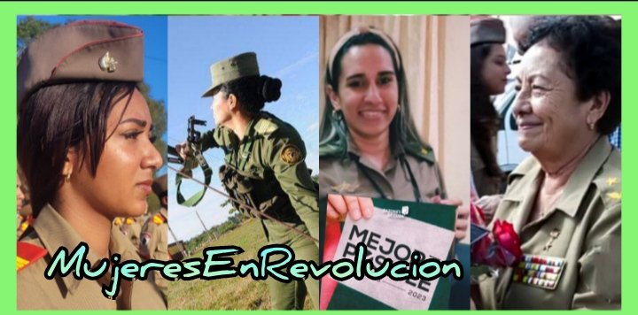 EjtoOccidental's tweet photo. Las mujeres son en nuestro país sinónimo de esfuerzo y superación constante y como dijera José Martí: esta mujer cubana, tan bella, tan heroica, tan abnegada, flor para amar, estrella para mirar, coraza para resistir. #MujeresEnRevolucion https://t.co/CnpF5Huz2H