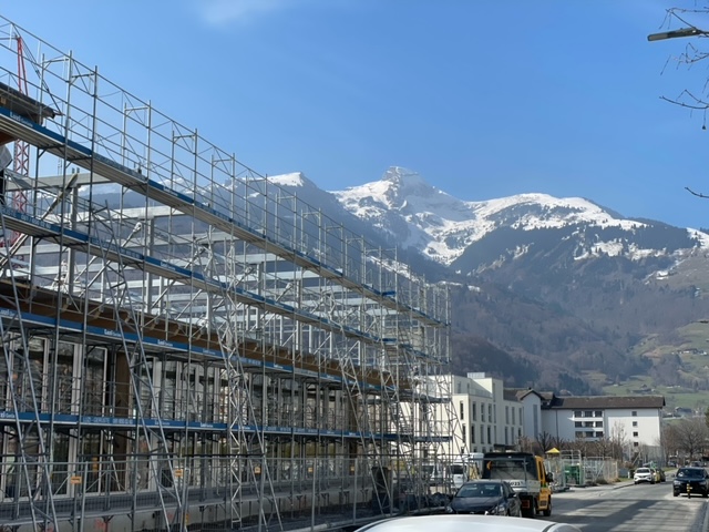 Tape measures at the ready on site at International School Rheintal! Hugely exciting project designing + installing the interiors for a really inspiring, inclusive international school that absolutely walks the walk when it comes to staff and student wellbeing #dreamproject # ...