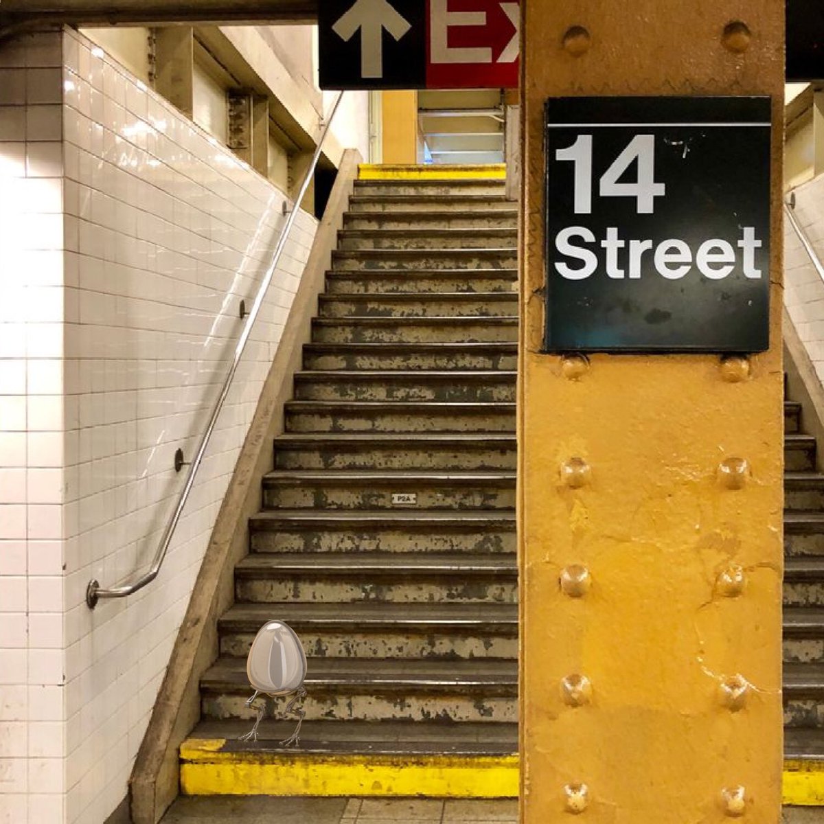peter_donders's tweet photo. Good morning new york city - if you are traveling by subway today - watch out for the MechEggs https://t.co/9YIs6LB7eu Real NFT Sculpture Art are on the way in NYC. #newyork #NYC #nynft #nftart #nftartist #nftgallery #nftnyc #nftnyc2023 #sculputure #egg #eggs #belgiandesign https://t.co/VP1xvFVlZu