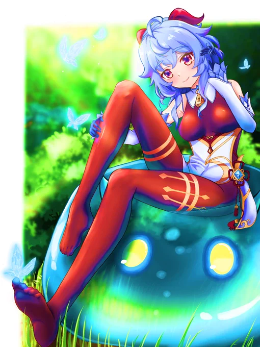#絵を彩度100にすると超派手  #原神今更ながらこの遊びやってみた結構おもしろいな 