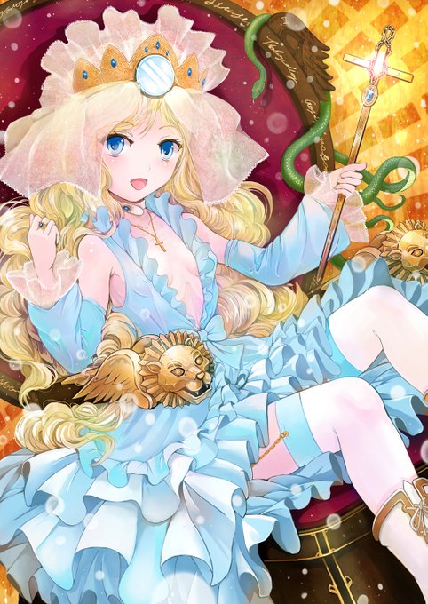 #今までで作画カロリーMAXの作品上げようぜ
#オリジナル
だいぶ昔に描いたオリキャラだけど、これより装飾描きこんだ絵は描けてないね… 