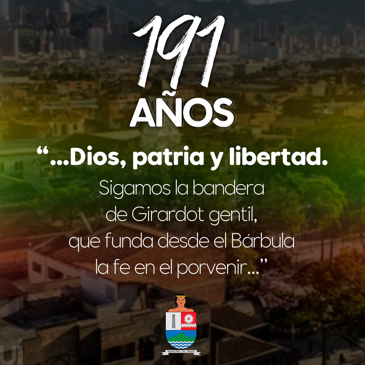 CDAVIDOSORIO's tweet photo. 🇱🇹 191 años de historia, de un territorio pujante que ha sabido construirse y levantarse a través de la pujanza y resiliencia de su pueblo, que con su esfuerzo y dedicación cada día lo hace más grande. Felicitaciones Itagüí, orgulloso de ser itagüiseño♥️ https://t.co/nC0C8GCTqh