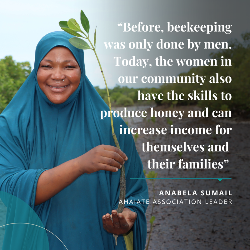 AKF_Global's tweet photo. 🌍 Women &amp; girls are being disproportionately impacted by the #ClimateCrisis.  

🌱 Groups like the Ahaiate Association are working hard to protect their local natural environment &amp; identify climate-friendly livelihoods. 

Swipe to read their story 👉 

#IWD2023 #EmbraceEquity