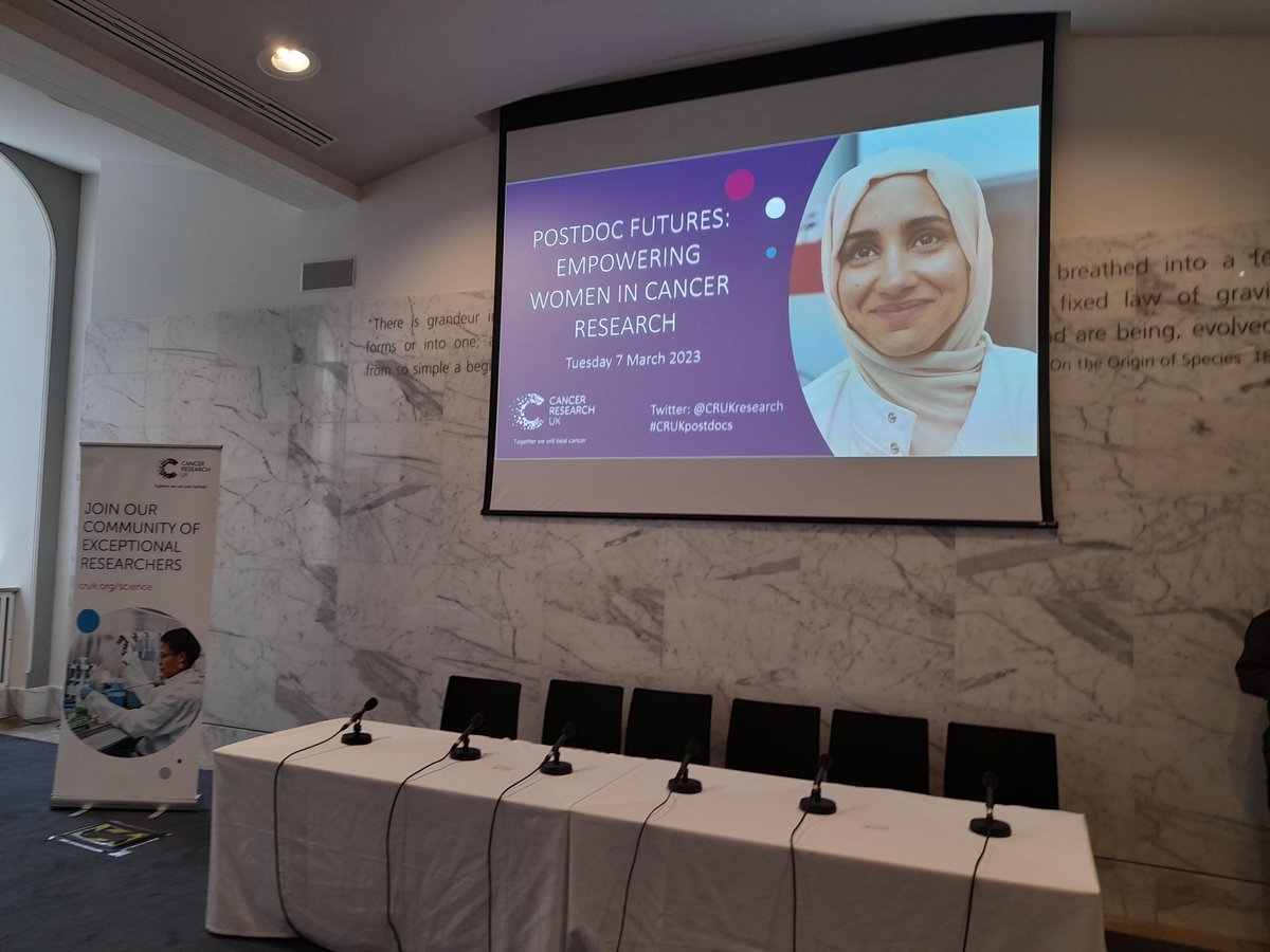 CRUKresearch's tweet image. Great to be here onsite for our first ever Postdoc futures event bringing together brilliant women postdocs from across the UK. You’ll be hearing from our marketing and comms team member Erin (EH) throughout the afternoon – follow along with #CRUKpostdocs.

#IWD2023