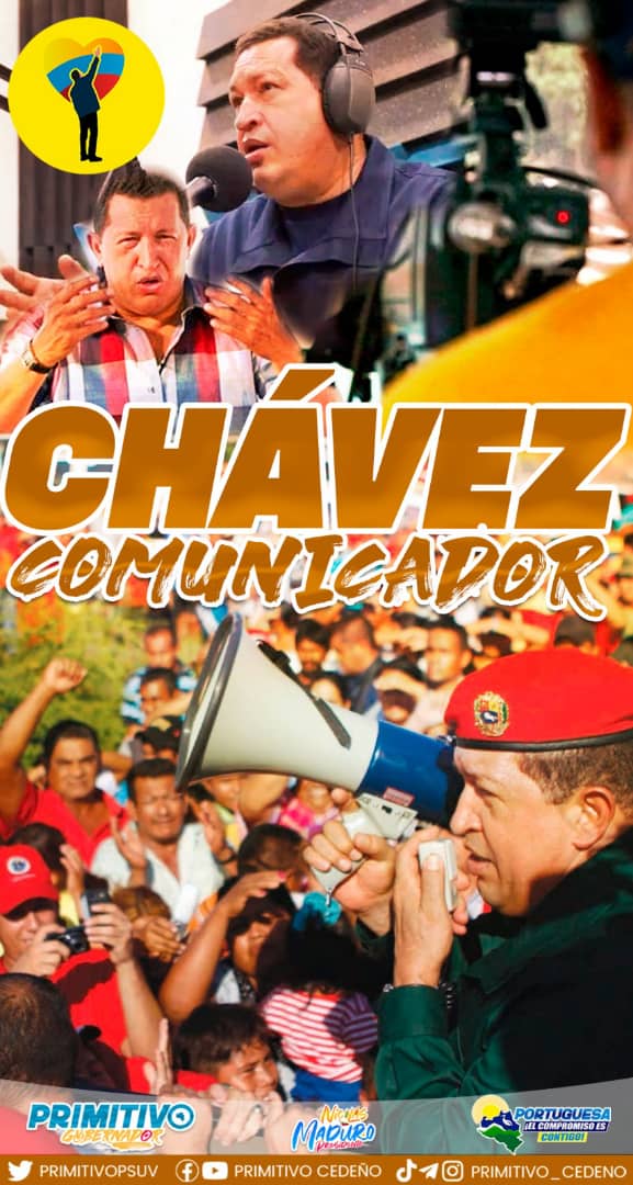 Chávez Comunicador
Nuestro líder Revolucionario entendió la lucha por la independencia y soberanía de la nación, por ello impulsó la batalla en el campo de las ideas.

#ChávezEternoAmigo
#PortuguesaInfinita
#PortuguesaElCompromisoEsContigo
