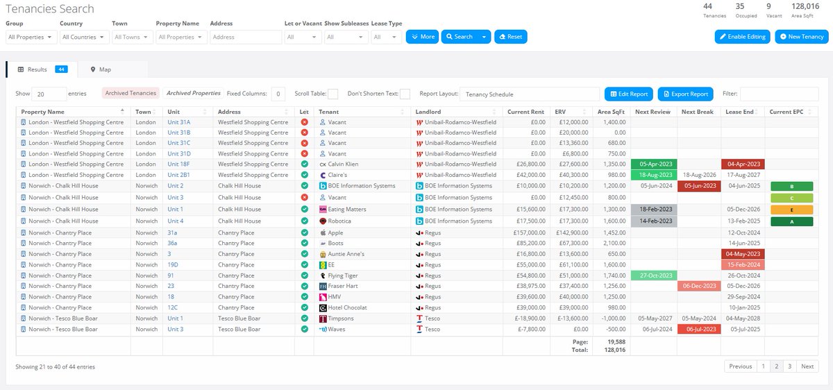 _webterrier's tweet image. Our powerful, flexible &amp;amp; exportable reports allow you to design your own Tenancy Schedules with ease. The vivid visuals keep you on top of critical dates, vacant units, and much more. 

webterrier.co.uk

#commercialproperty #assetmanagement #proptech #commercialrealestate