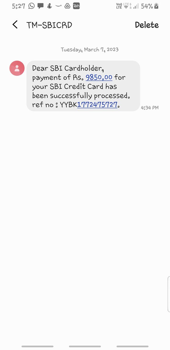 muditagarwal72's tweet photo. Hello @SBICard_Connect, I never applied for any credit card nor owned any credit card but still getting payment messages with ref number. Tried calling your customer care but can't move forward without card number, which I don't know Bcoz I don't own any credit card. https://t.co/xJcwNtorBH