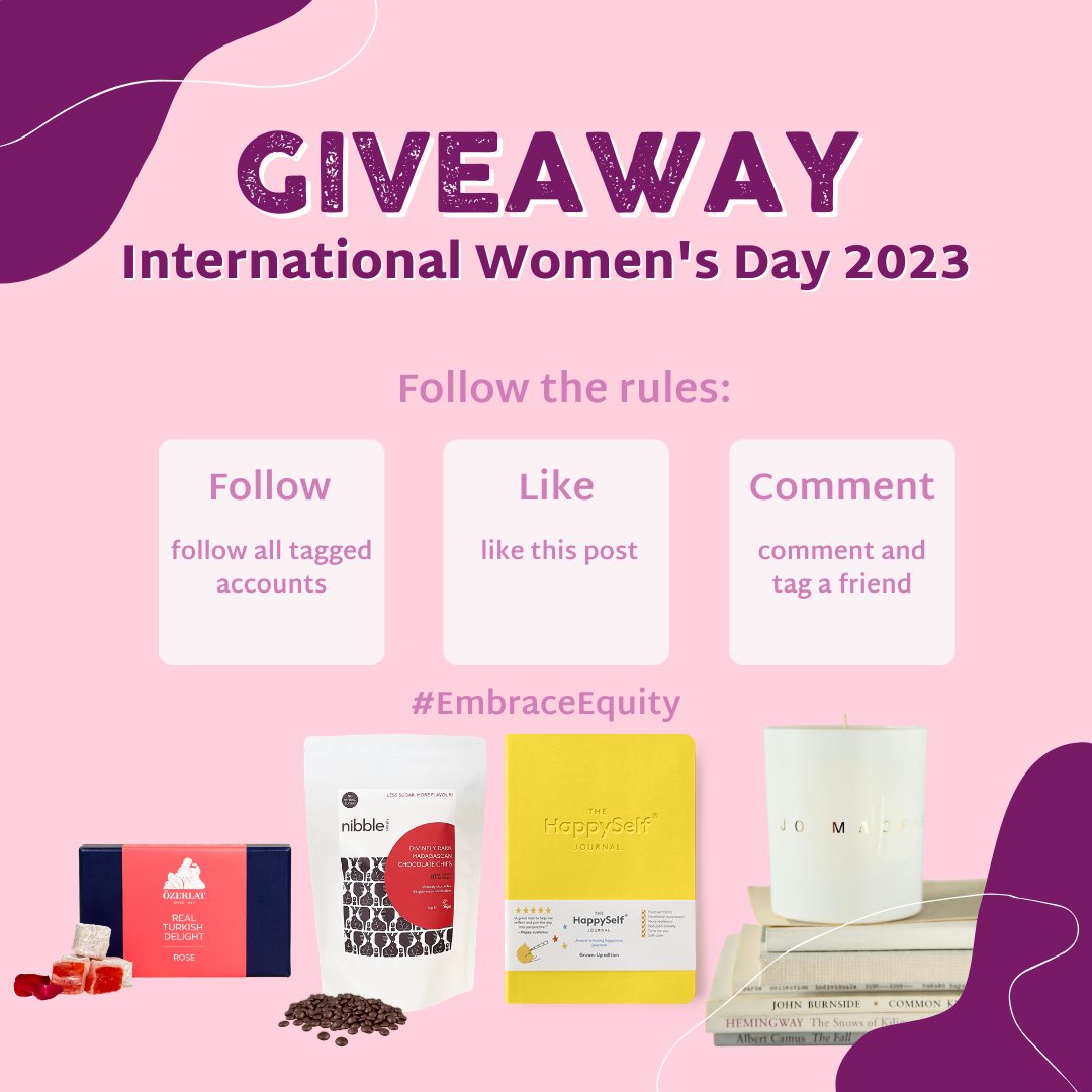 We're running an #InternationalWomensDay giveaway with some fantastic fellow female-owned brands: @SpiceDropsUK, @holylamanatural, @HappySelf_, Jo Macfarlane Luxury Candles, @Ozerlat_UK, & @nibblesimply. Enter now! instagram.com/holylamaspiced… @womensday #EmbraceEquity 👩💞
