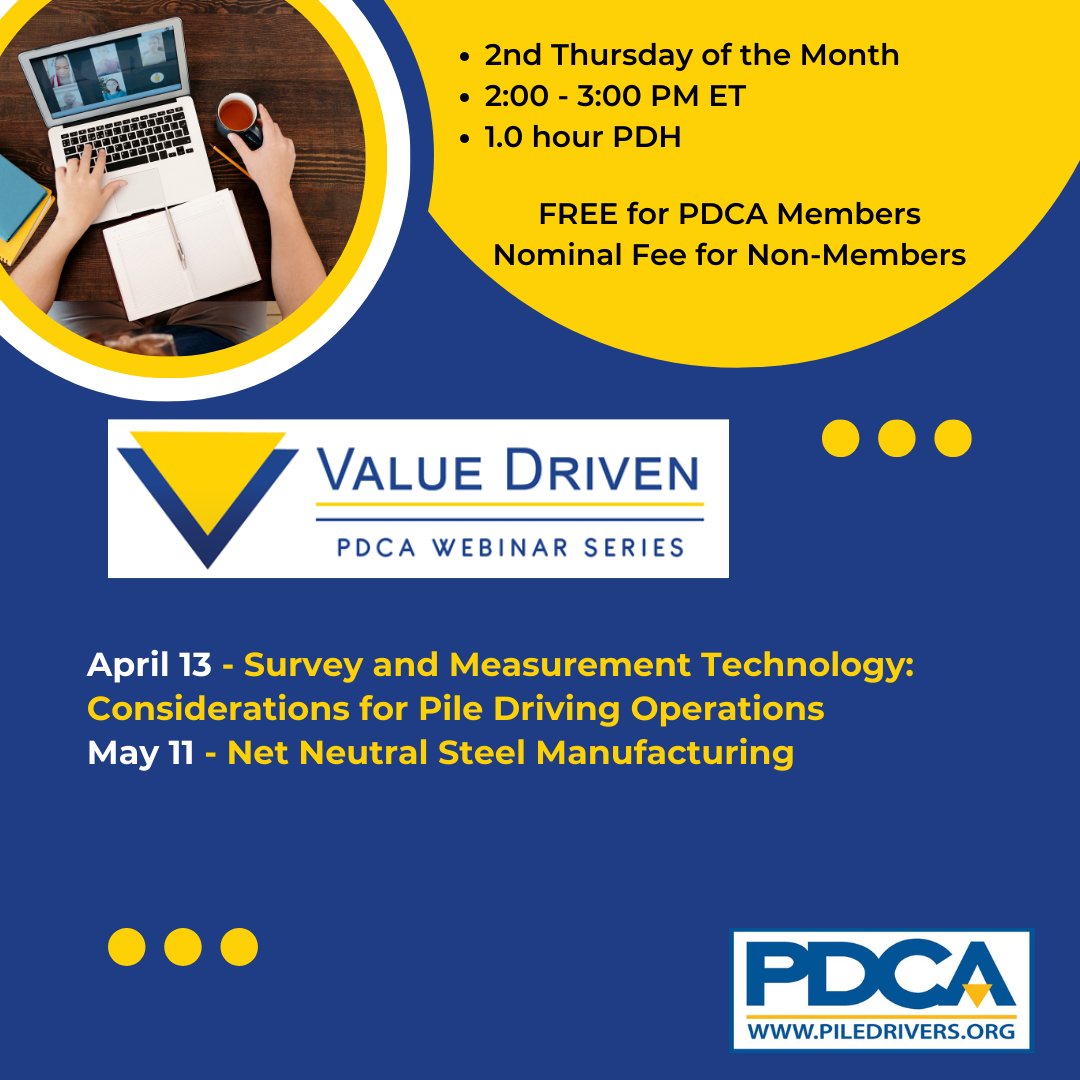 Pile Driving Contractors Association tweet media