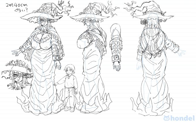 過去の自分が怠惰で3面図を作ってなかったので描きました 今月の分の下書きは今描いてるところです サイズはライブ感で変動します https://t.co/PeSGVrORJE 