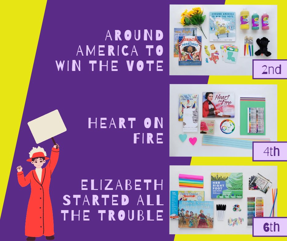 CTLonline's tweet photo. We honor women in history with our special edition #suffragette #ArtfulReading modules for grades 2, 4, and 6. 
Check them out at https://t.co/tVEKh8fH6E https://t.co/ipKp4trwV3