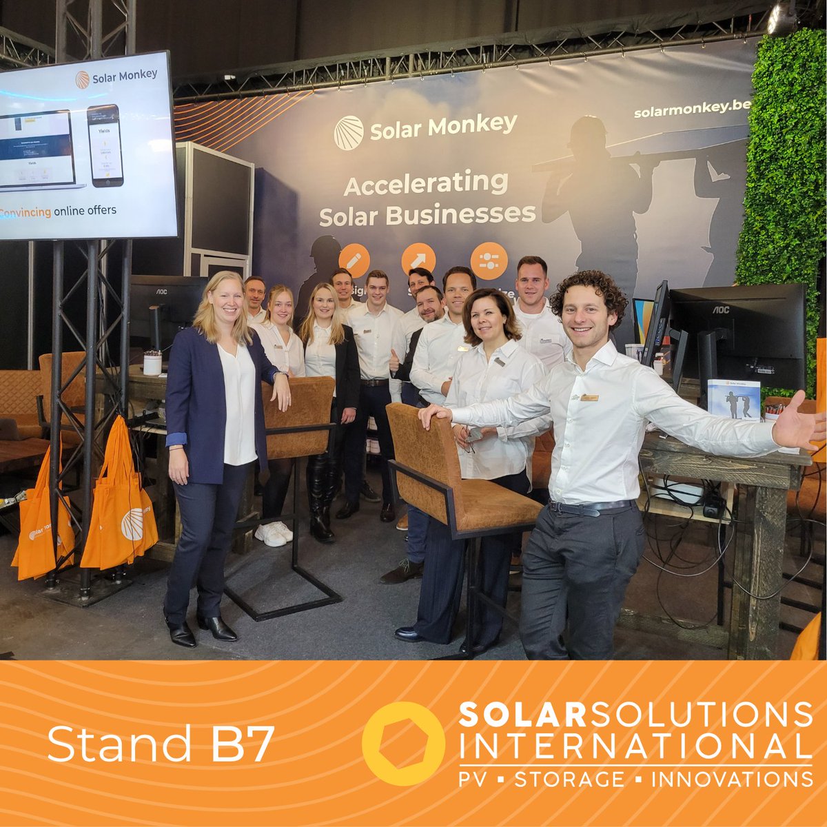 📆Nog een week tot de nieuwste updates in de solar markt worden getoond.

☀️Op 14, 15 en 16 maart zijn wij aanwezig op stand B7 om al je vragen te beantwoorden.

🆓We bieden je graag een gratis ticket aan via onze registratiepagina (ow.ly/CPSr50MUfbe). Gebruik code MONKEY.