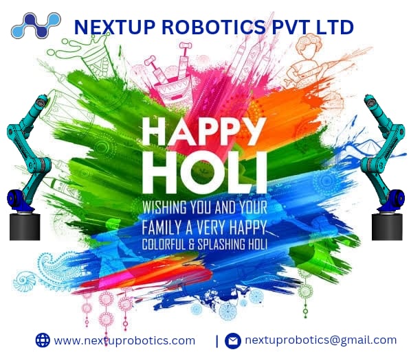 NextupRobotics's tweet image. Let this day be a celebration of reunion, togetherness, and love. 
Happy Holi!

#nextuprobotics #robotics #holi #manufacturing #ai #ml #robot