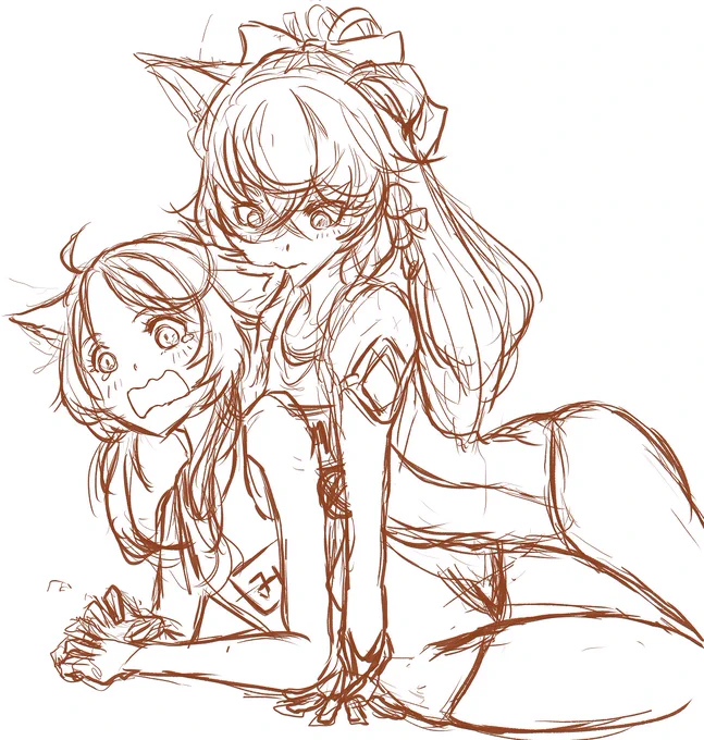 今日もちょっと調子が悪いので手癖で描き描きÓwÒミコちゃんの水着みたらG41思い出したのでÓwÒ#ドルフロ#みこあーと#櫻歌ミコ 