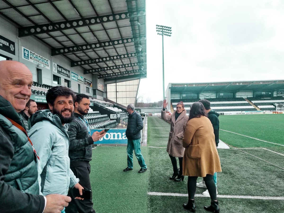 SMFC_CF's tweet photo. It was great to have our Refugee Football participants visit the stadium for a tour last week!

We are aiming to help improve the opportunities for the local community to connect with the club.

Thanks to @ScottishFA, @ScotFAWest &amp; Mears for helping make this day possible 🤝 https://t.co/zxphSjbuBw