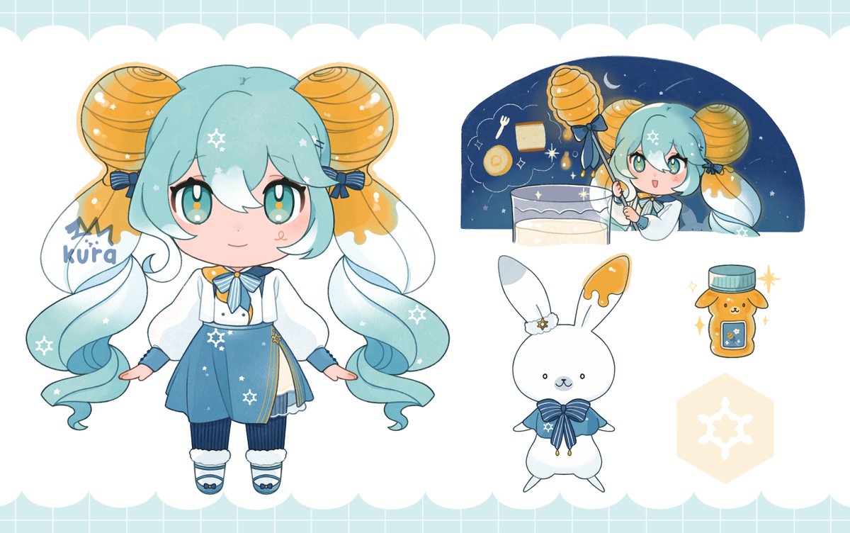 I finally finished my snow miku design for the 2024 contest 💛 You can check her entry on the link below! ⬇️