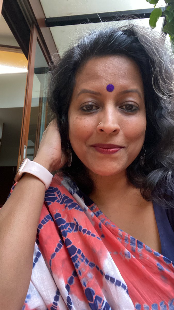 Nandita Iyer On Twitter My Saree Today With Splashes Of Colours Was A 