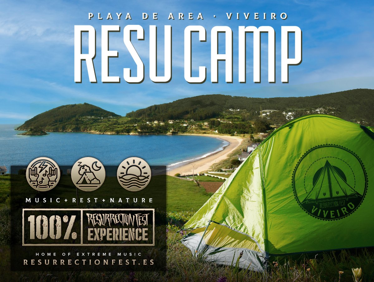 ResurrectionESP's tweet photo. Hay muchas formas de vivir un festival, pero solo una forma de disfrutar de una experiencia 100 % RESURRECTION FEST 🤘🏼 Y esta pasa por exprimir cada detalle de este fin de semana único, incluido nuestro querido #Resucamp 🏕️ https://t.co/Hx9c4mcnSp