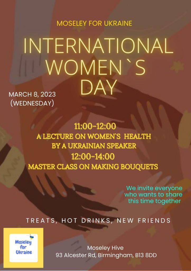Moseley Hive (@moseleyhive) on Twitter photo Do join Moseley for Ukraine tomorrow for a celebration of women uniting.
<a href="/InHerShoes5/">In Her Shoes</a> <a href="/HallgreenN/">Hall Green Neighbourhood Network Scheme</a> @nearneighbours1 <a href="/gardensinboots/">Izzy Knowles 🔶🇬🇧🇪🇺 🌎🕊️</a> <a href="/cummins23/">Cllr Kerry Jenkins🌹</a> @DORODcontact <a href="/BrumYODO/">BrumYODO CIC</a> <a href="/FionaAMoseley/">Fiona Adams</a> <a href="/moseleyinbloom/">Moseley in Bloom</a> <a href="/moseleyforum/">Moseley Forum</a> Do join Moseley for Ukraine tomorrow for a celebration of women uniting.
<a href="/InHerShoes5/">In Her Shoes</a> <a href="/HallgreenN/">Hall Green Neighbourhood Network Scheme</a> @nearneighbours1 <a href="/gardensinboots/">Izzy Knowles 🔶🇬🇧🇪🇺 🌎🕊️</a> <a href="/cummins23/">Cllr Kerry Jenkins🌹</a> @DORODcontact <a href="/BrumYODO/">BrumYODO CIC</a> <a href="/FionaAMoseley/">Fiona Adams</a> <a href="/moseleyinbloom/">Moseley in Bloom</a> <a href="/moseleyforum/">Moseley Forum</a>
